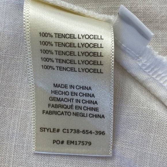 Anthropologie Cloth & Stone White Tiered Frayed Peplum Blouse Tunic Small - Picture 8 of 11